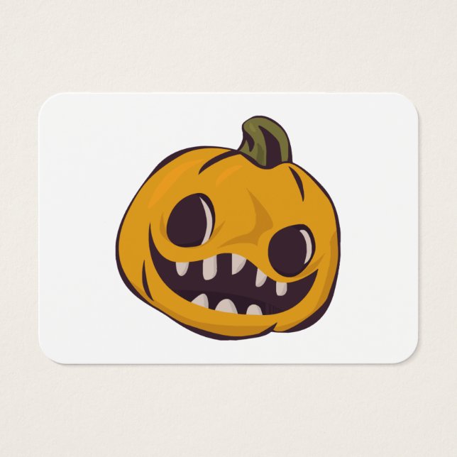 Cartes De Visite Heure d'Halloween (Devant)