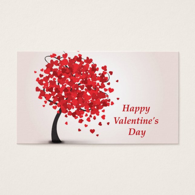 Cartes de visite Heureuses Saintes-Valentin (Devant)