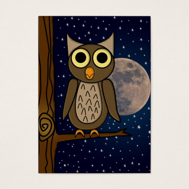 Cartes De Visite hibou (Devant)