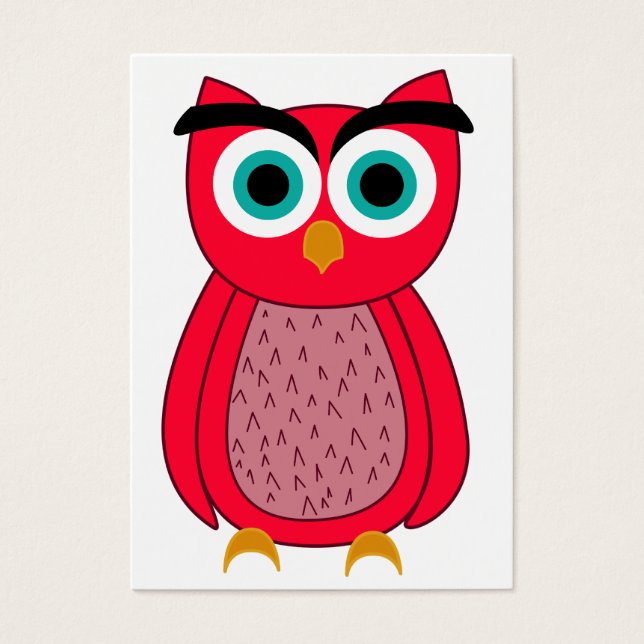 Cartes De Visite hibou (Devant)