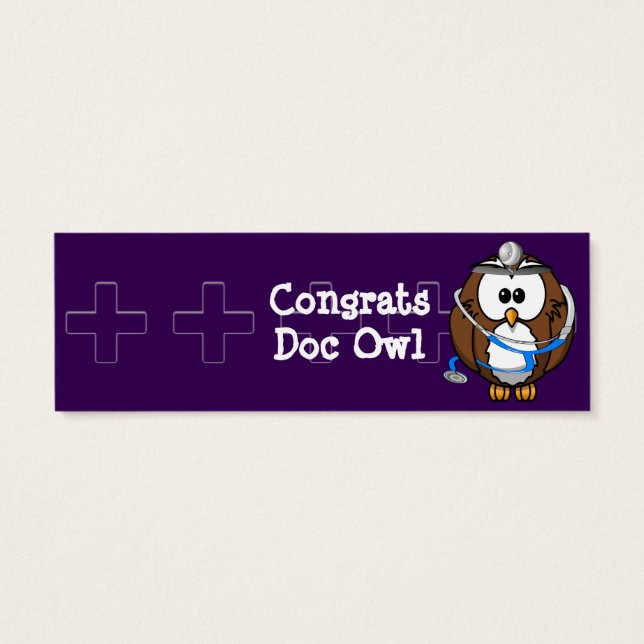 Cartes De Visite hibou doc pageur (Dos)