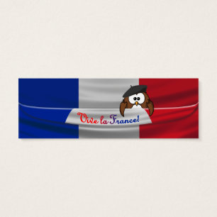 Cartes De Visite hibou Vive la France