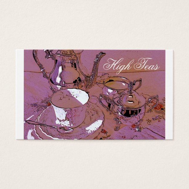Cartes De Visite High teas (Devant)