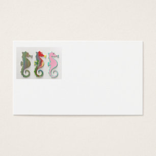 CARTES DE VISITE HIPPOCAMPES D'ARC-EN-CIEL