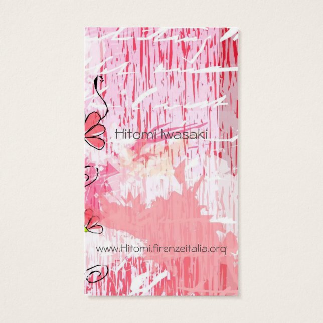 Cartes De Visite hitomi (Dos)