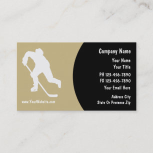 Cartes de visite hockey