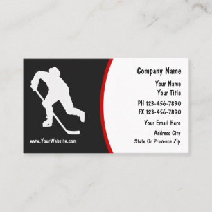 Cartes de visite hockey