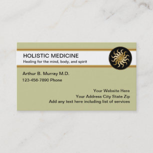 Cartes de visite holistiques