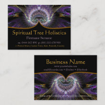 Cartes de visite holistiques Arbre Spirituel