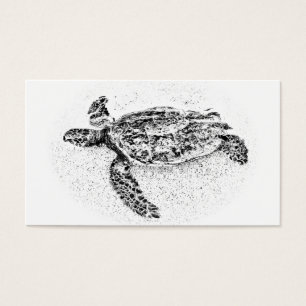 Cartes De Visite Honu - tortue de mer hawaïenne
