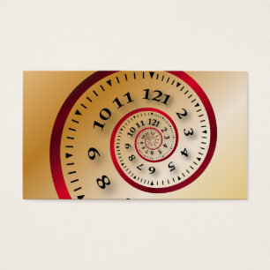 Cartes De Visite Horloge infinie
