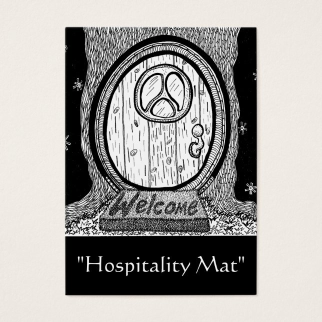 Cartes De Visite "Hospitality Mat" ACEO Art Trading Card (Devant)