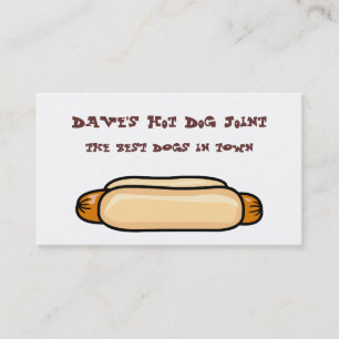 Cartes de visite Hot Dog