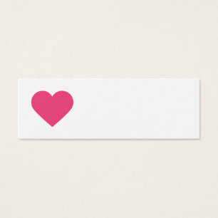 Cartes De Visite Hot Pink Sweet Heart & Chevron Tags cadeaux