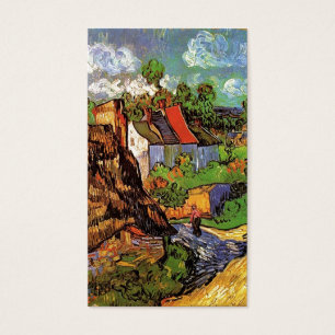 Cartes De Visite Houses in Auvers, Fine art by Vincent van Gogh.