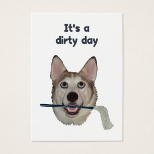 Cartes De Visite Humour sale de pipi de chien de jour