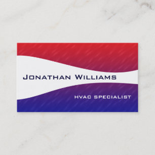 Cartes de visite HVAC professionnels modernes