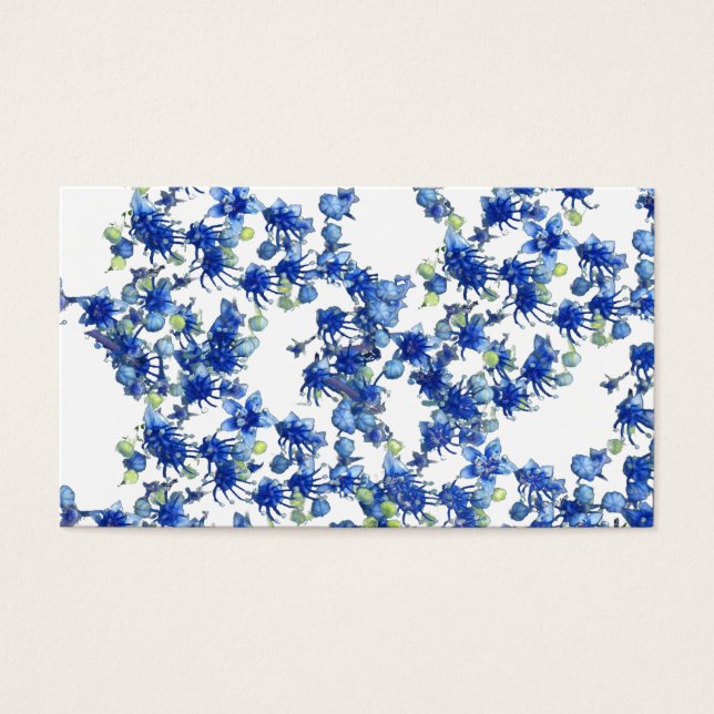 Cartes De Visite hydrangea bgc transparent (Devant)