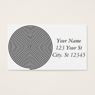 Cartes De Visite Hypnose ronde Spirale Thunder_Cove
