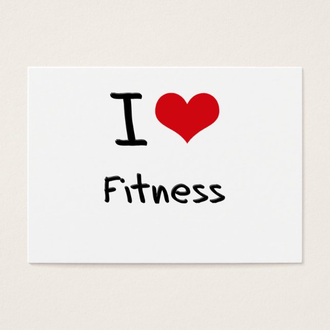 Cartes De Visite I Love Fitness (Devant)