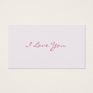 Cartes De Visite I Love You Love Notes