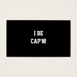 Cartes De Visite I soyez Cap'n. Noir et blanc.