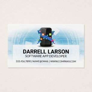 Cartes De Visite Icône Applications mobiles   Tech