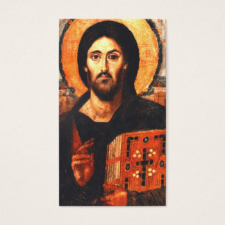 Cartes De Visite Icône de Jésus du 6ème siècle