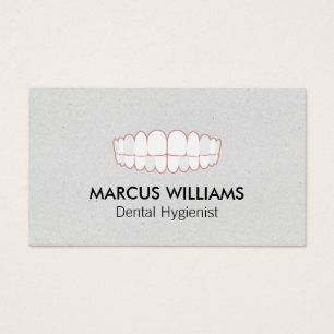 Cartes De Visite Icône Teeth   dentisterie