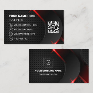 Cartes de Visite Identité d'Entreprise Moderne