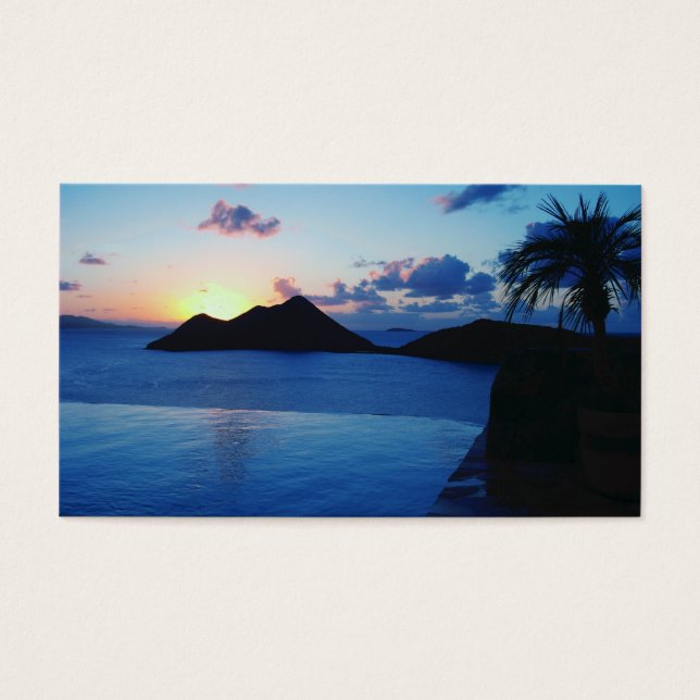 Cartes De Visite Île privée BVI (Devant)