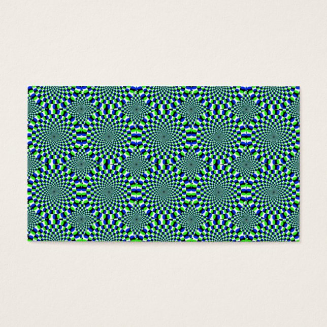 Cartes De Visite Illusion optique Expansion de Turning Wheels Chaot (Devant)