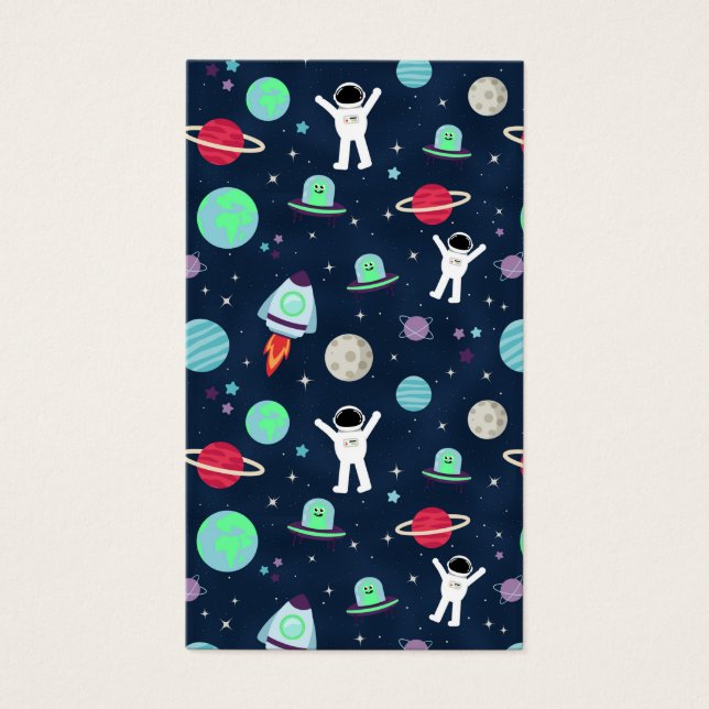Cartes De Visite Illustration du Motif spatial (Devant)