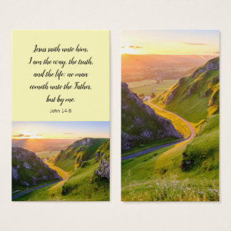 Cartes De Visite Illustration moderne de la Bible Inspirationnelle