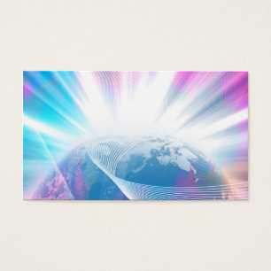 Cartes De Visite Illustration rougeoyante abstraite de la terre