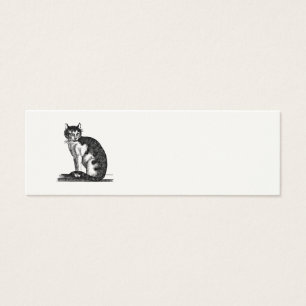 Cartes De Visite Illustration vintage de chat de Chambre de 1800s -