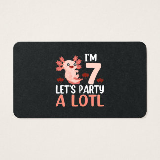 Cartes De Visite Im 7 Lets Party A Lotl - Drôle Axolotl