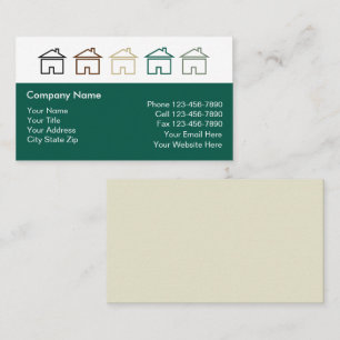 Cartes de visite immobiliers