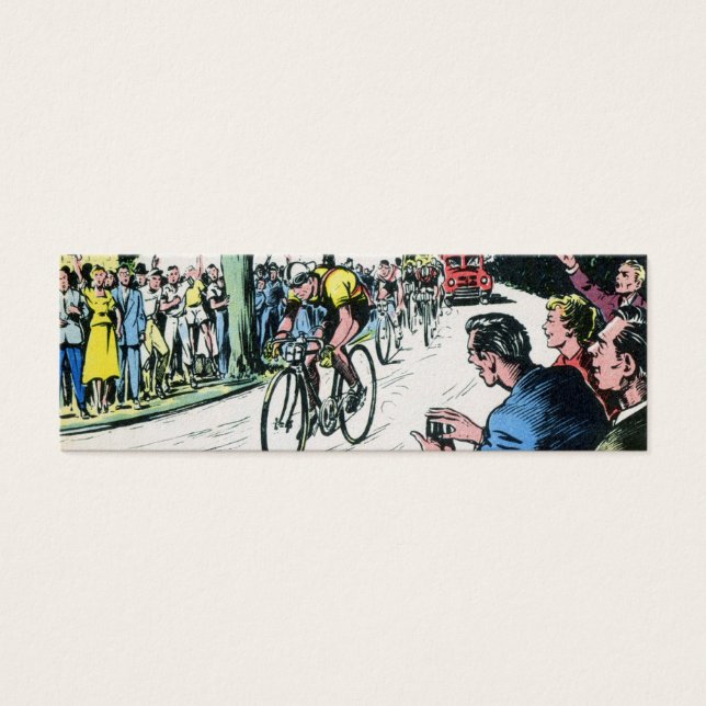 Cartes De Visite Impression cyclable vintage (Devant)