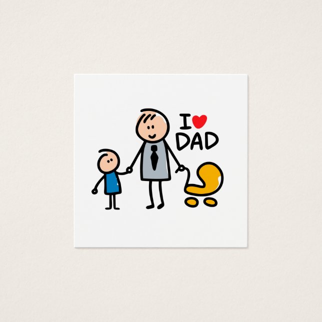 Cartes De Visite Impression Love Daddy (Devant)