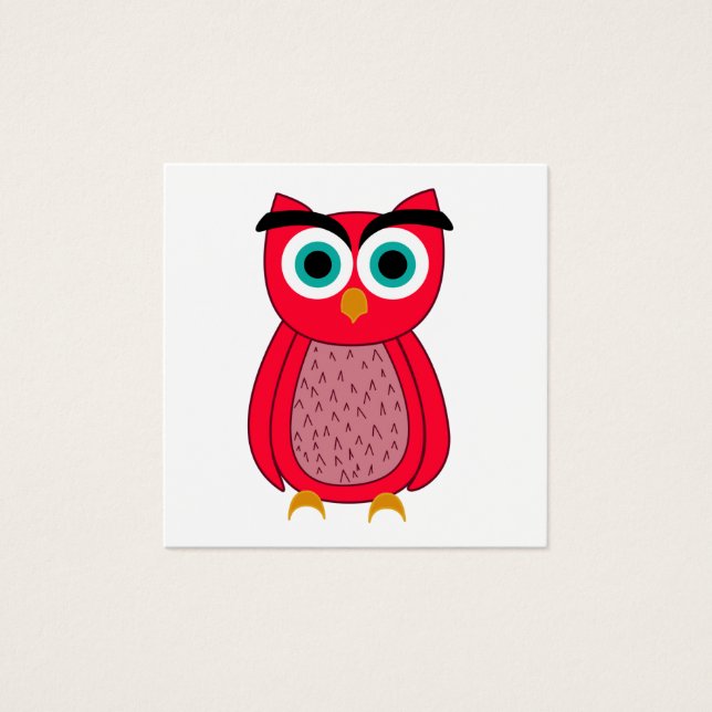 Cartes De Visite Impression photo de hibou (Devant)
