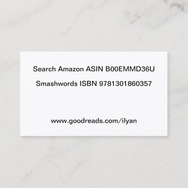 Cartes de visite indestructibles de 7 fois (Dos)