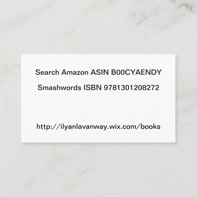 Cartes de visite indestructibles d'univers (Dos)