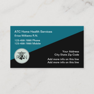 Cartes de visite infirmière à domicile