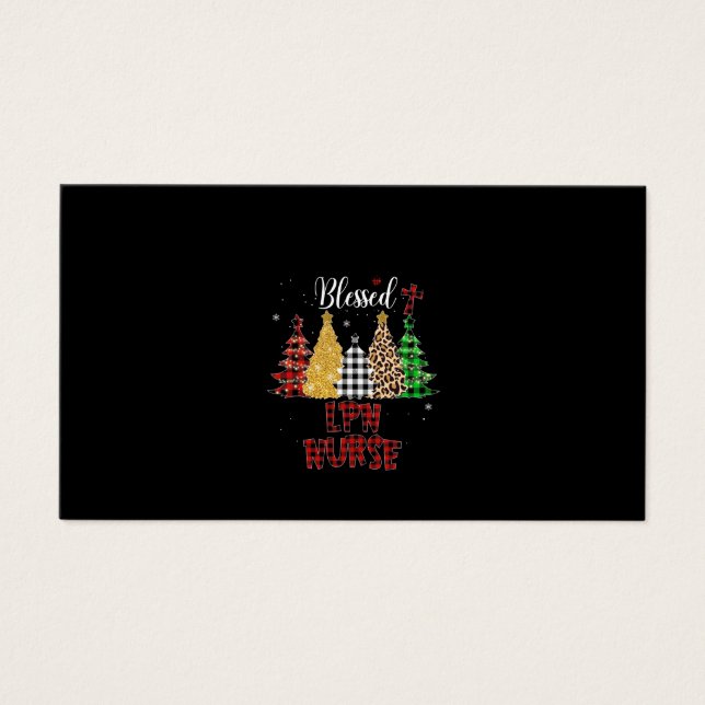 Cartes De Visite Infirmière Cadeau Béni LPN Infirmière (Devant)