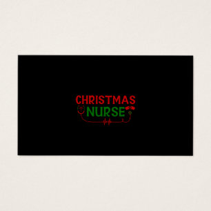 Cartes De Visite Infirmière Cadeau de Noël