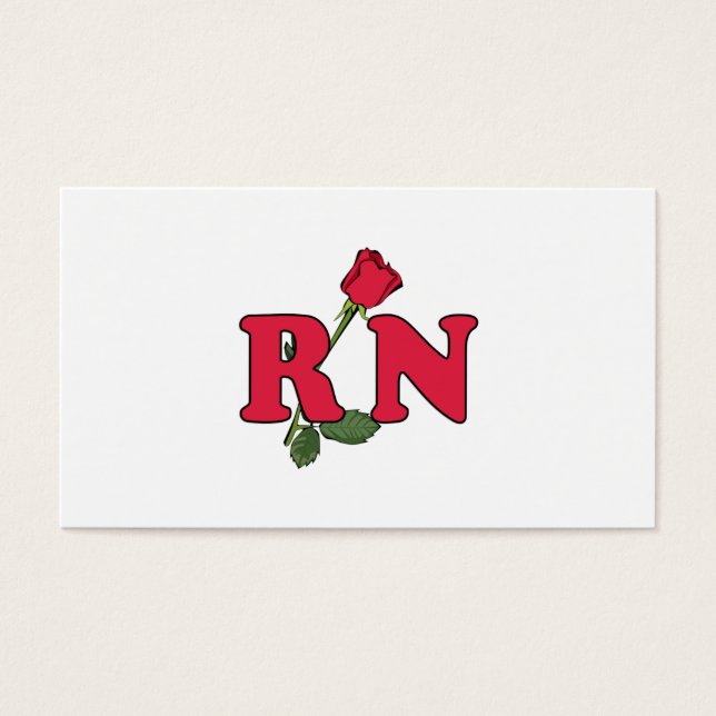 Cartes De Visite infirmière Rose (Devant)