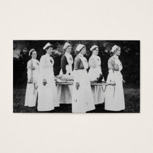 Cartes De Visite Infirmières de Première Guerre Mondiale avec la