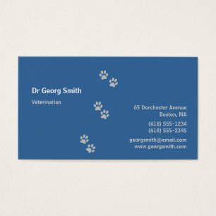 Cartes De Visite Information du vétérinaire