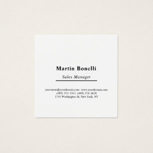 Cartes De Visite Informations de nom propre classique professionnel